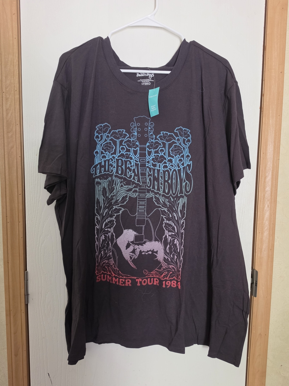 Maurices Black Graphic Tee with Blue and Red Tour Print